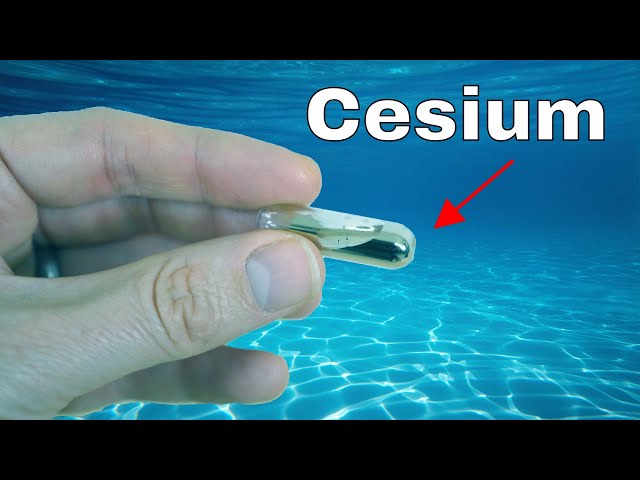 Opening a Vial of Cesium Underwater