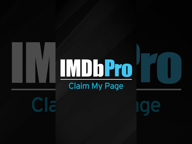 #IMDbProTutorials | How to Claim Your Page on IMDbPro! #IMDb #Shorts