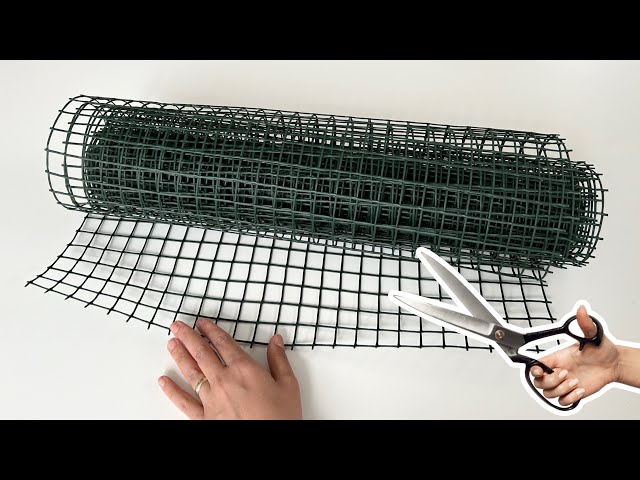 Look What I Did With Plastic Garden Netting! Brilliant idea!