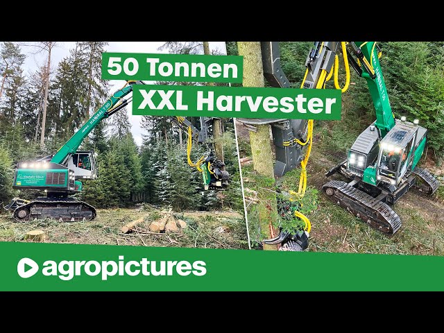 Holzernte XXL – Größter Harvester der Welt | IMPEX Hannibal T50 bei Vieghofer Holz | Forst Doku