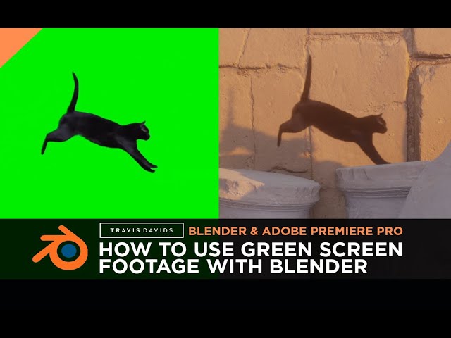 Blender, Adobe Premiere Pro & Eevee - How To Use Green Screen Footage