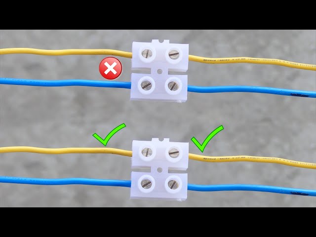 How to use correct flexible connector with wire