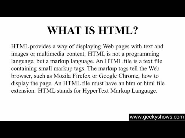 1. Introduction to HTML (Hindi)