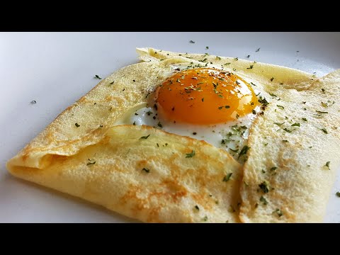 Easiest Crepes Recipe | Savory Breakfast Crepe Pocket
