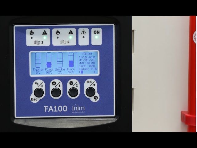 FA100 Detector por Aspiración Inim, funcionamiento y características. Test de detección de Incendios