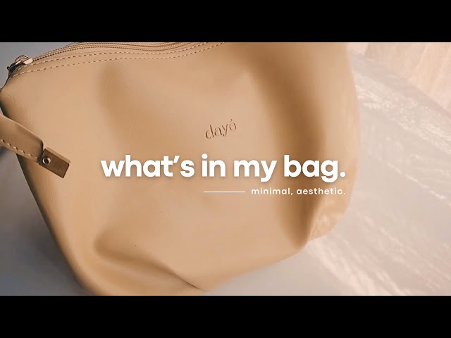 What’s in my bag, minimalist bag