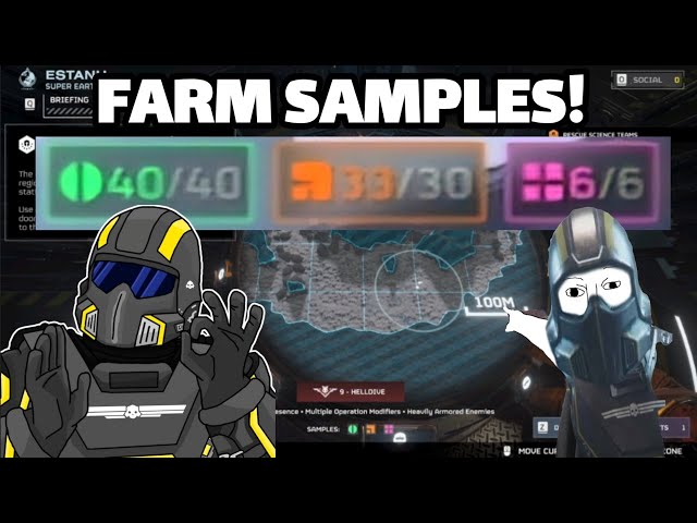 Helldivers 2 Advance Sample Farming Guide! (Helldive diff)