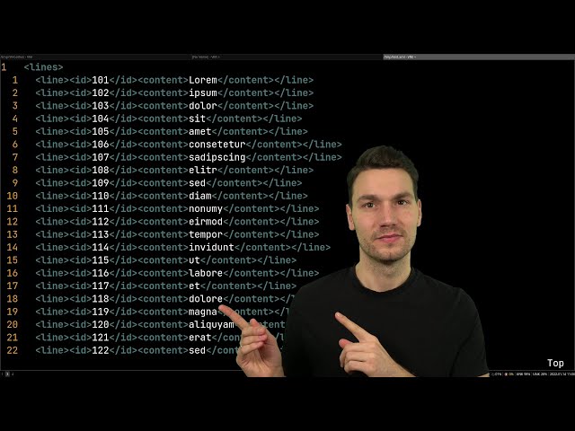 Editing structured text effectively with Vim - Recordings & other features