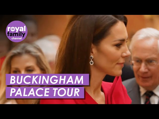 Kate & Other Royals Give Korean President Exclusive Buckingham Palace Tour