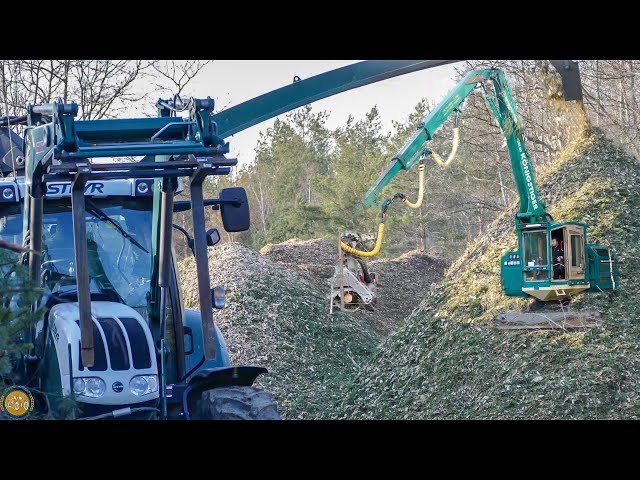 GEPANZERTER Königstiger Harvester I STEYR 4110 Jenz Holzhacker Holzhäckseln 2020