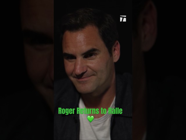 Roger Federer returns to the 2023 Terra Wortmann Open in Halle! 💚