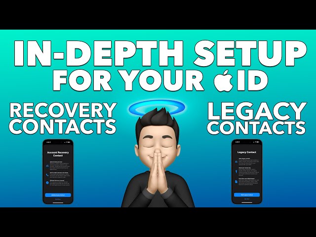 Do THIS before it's TOO LATE! - How to create and add Recovery and Legacy Contacts for your Apple ID