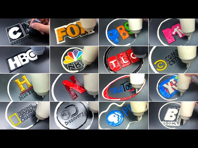 20 The Most Famous American TV Channel Logo Pancake Art