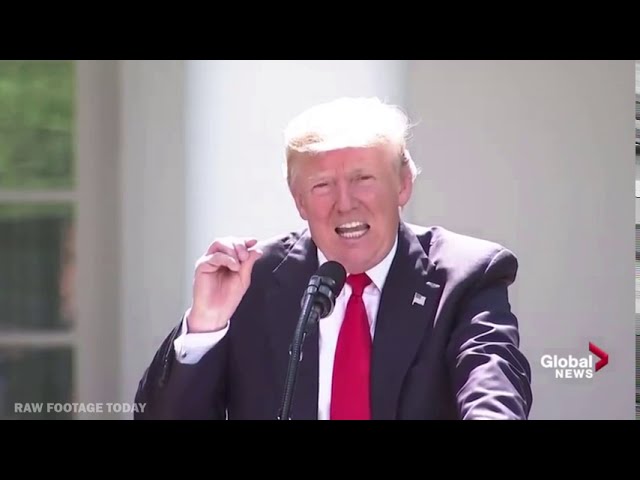 President Donald Trump announces U.S. will withdraw from Paris climate accord, Full speech