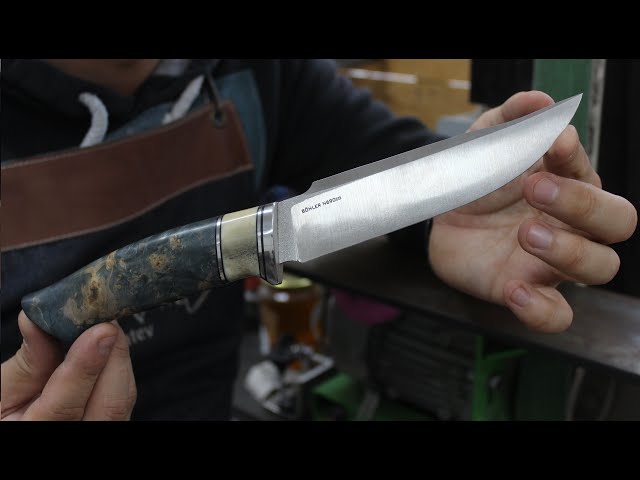 Knife Making: N21- N690co steel and stabilize wood