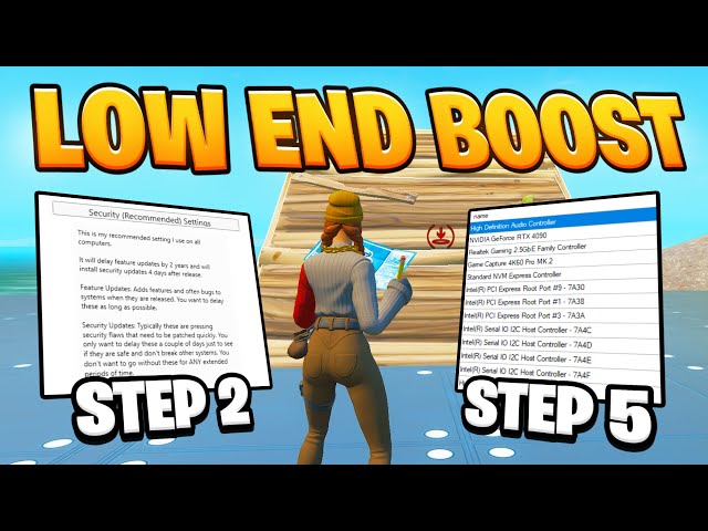 Best FPS BOOST For Low End PC´s in Fortnite ✅ (4-8GB RAM)