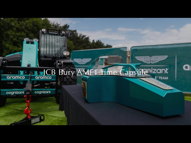 JCB buries time capsule beneath new Aston Martin F1 factory