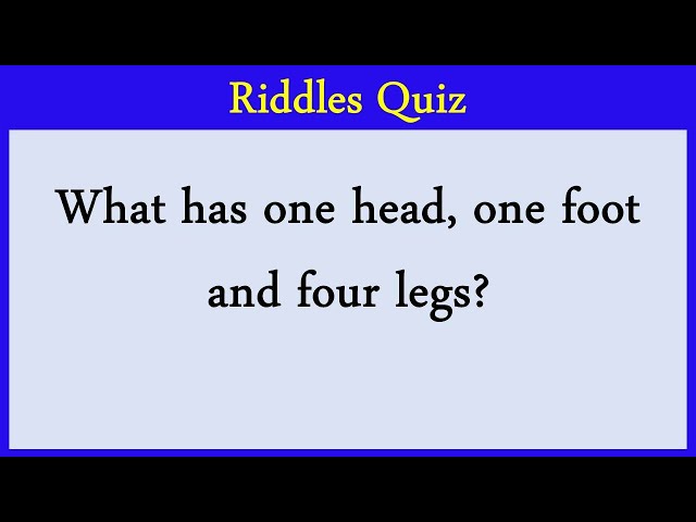 Riddles Quiz 3: Can You Score 10/10?
