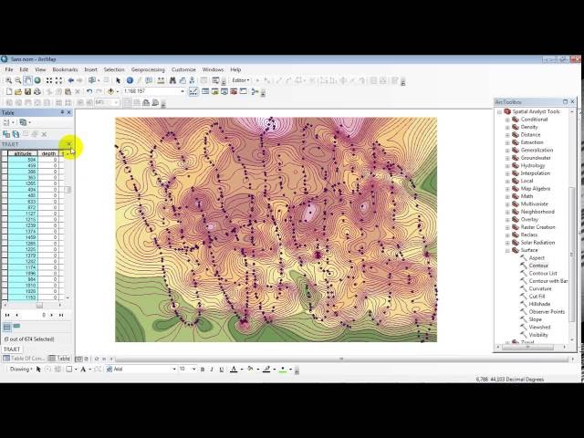 Creating topographic Contour From Google Earth In ArcGis