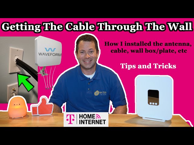 ✅ How I Ran External Antenna Cable Through The Wall - Waveform 4x4 MIMO - T-Mobile 5G Home Internet