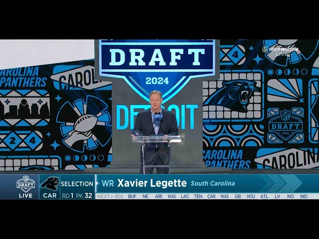 Panthers Trade Up for WR Xavier Legette