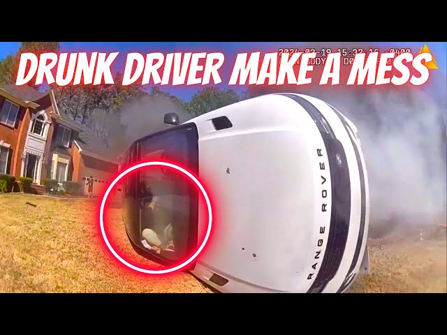 DRUNK DRIVER MAKE A MESS  --- Bad drivers & Driving fails -learn how to drive #1114