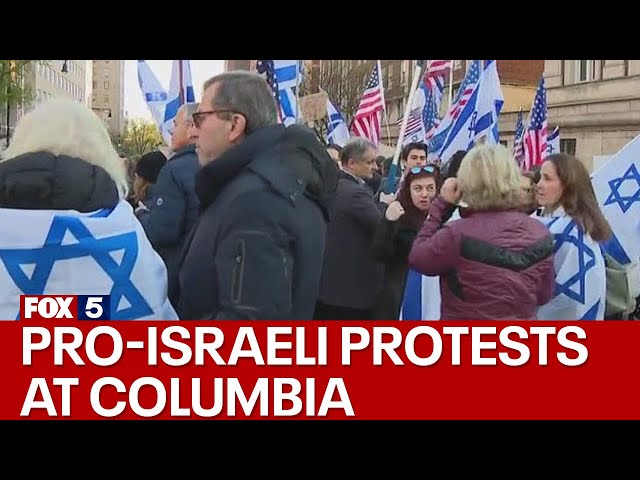 Pro-Israeli protests at Columbia University