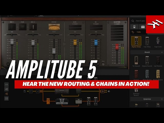 AmpliTube 5 - Hear the new routing & chains in action