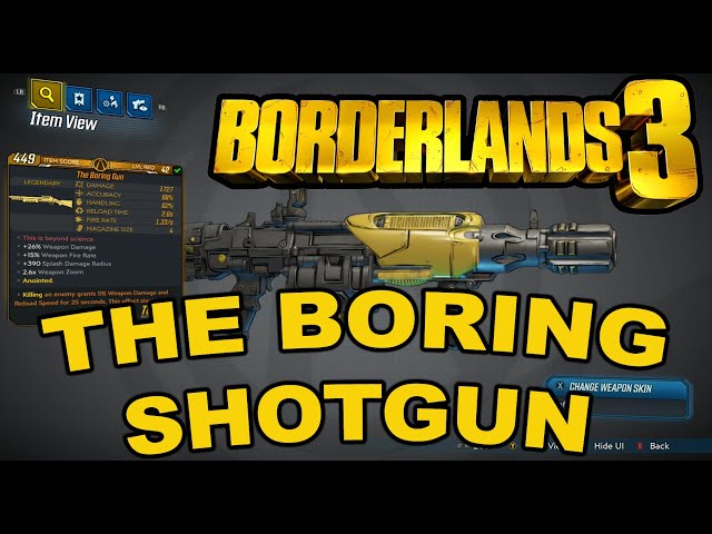 Borderlands 3 The Boring Shotgun Is Anything But