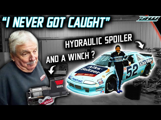 Jimmy Means NASCAR Cheating Stories: UP CLOSE Adjustable Spoiler & Illegal "Slider" Intake Manifold