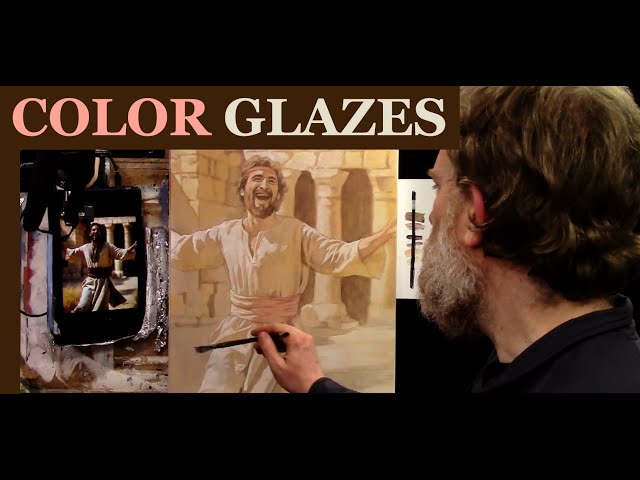How to Add Color Glazes in Acrylic to Your Grisaille