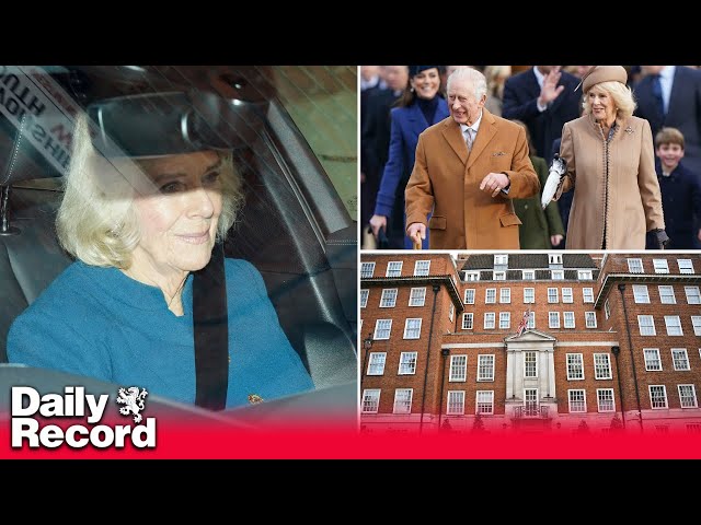 Queen Camilla visits King Charles for third time following his enlarged prostate procedure