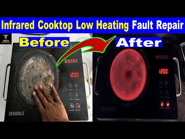 infrared cocktop low heating problem |  infrared cooker low heating problem | induction low heating