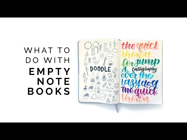 what to do with empty notebooks 🌈 journal ideas
