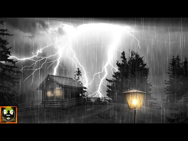 No more sleepless nights! Violent Thunderstorm Sounds with Heavy Thunder and Rain to Sleep, Relax