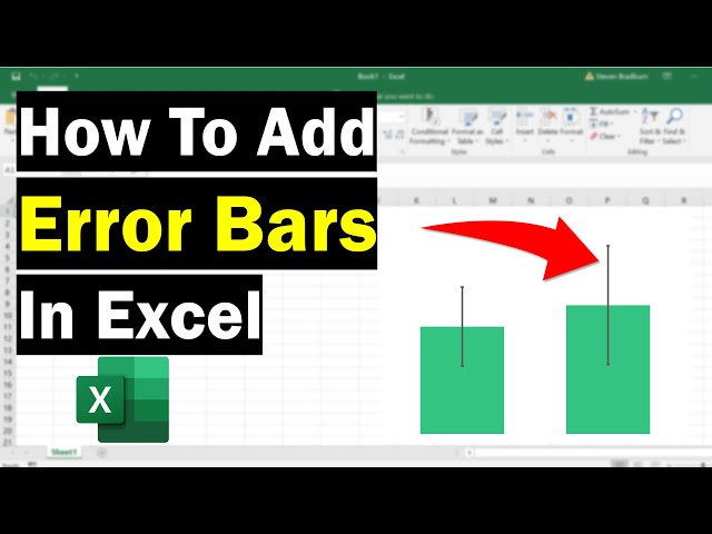 How To Add Error Bars In Excel (Custom Error Bars)