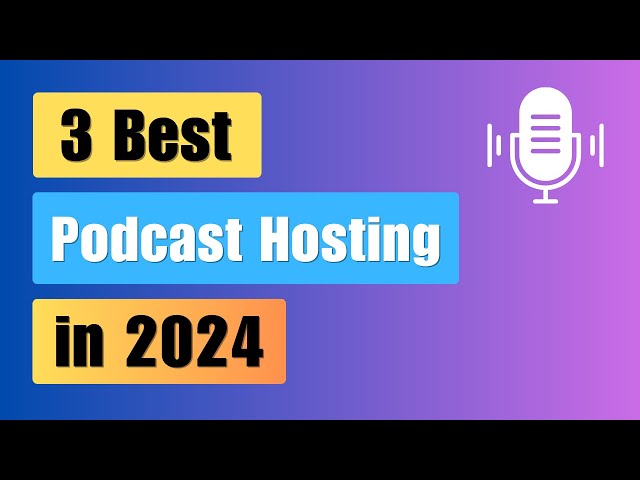 3 Best Podcast Hosting in 2024 | 90 Days Free | Free Plan