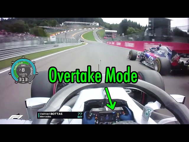 F1 driver abuses the overtake button sometimes