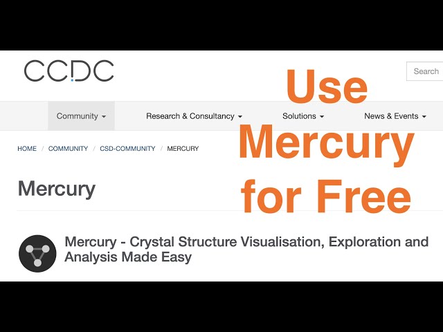 How to install CCDC Mercury for free