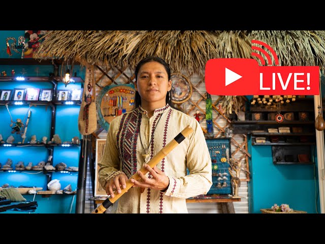 Live Andean Music from an Art Room.