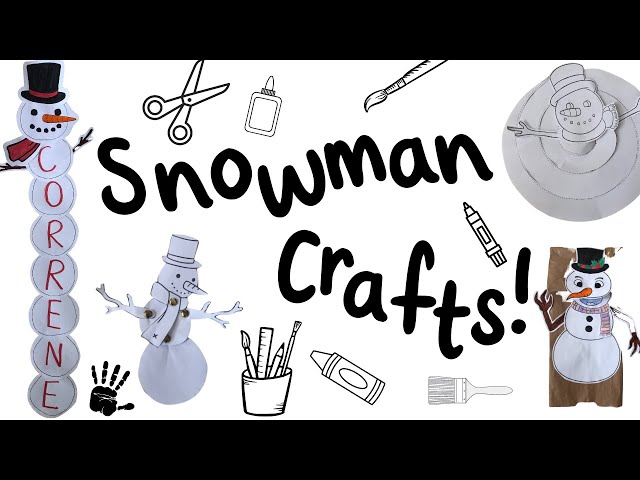 Snowman Crafts for Kids! | Winter Activities | Elementary Students | Twinkl