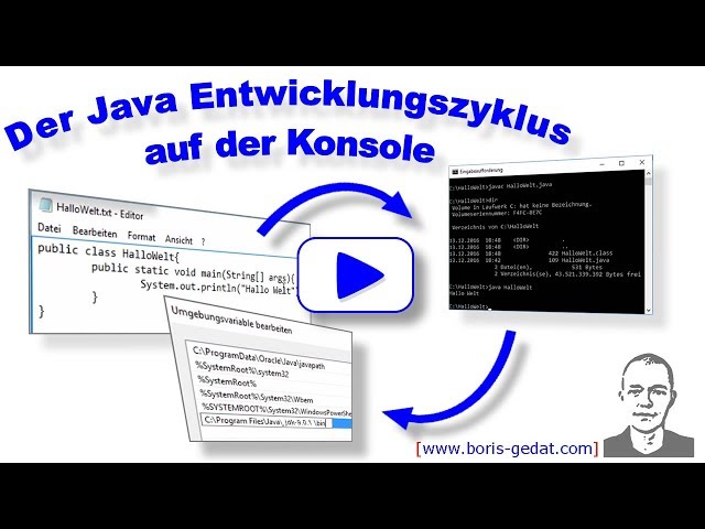 Java 9 auf der Konsole ausführen und kompilieren (Windows 10)