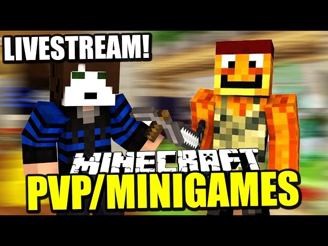 Minecraft PvP + MiniGames Livestream mit GermanLetsPlay & Paluten