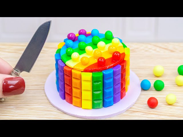 Compilation Making Miniature Rainbow Cakes, Chocolate Cakes, Mini Jelly, KitKat Cakes #3🌈😍