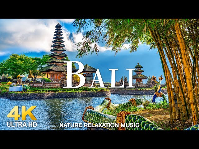 Bali 4K Video - Relaxing Music With Amazing Beautiful Nature Scenery For Stress Relief #4kvideo