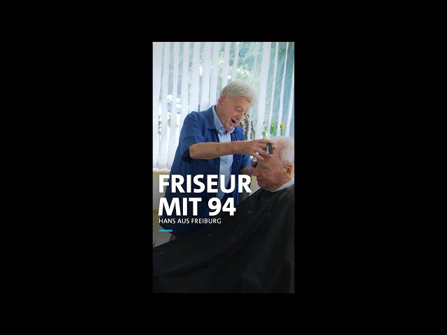 Hans ist Friseur mit 94 💇‍♂️😱