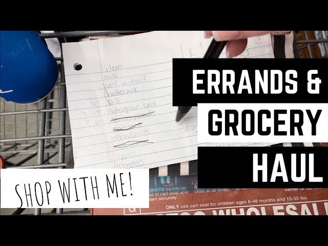 Errands, Lunch, And Grocery Haul! | Come Along On Our Busy Day! | Shop With Me