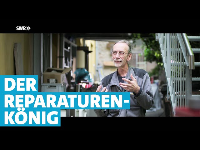 Reparatur-Betrieb "Blitzblume" in Ingelheim -  Heinrich Jung schenkt Elektrogeräten ein neues Leben