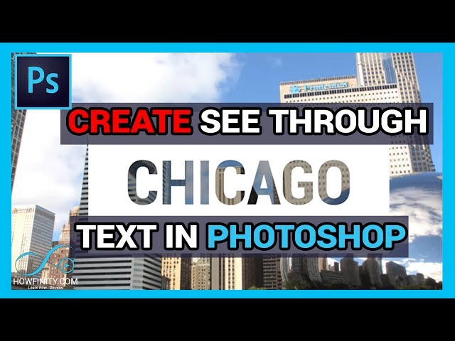 How to Create See Through Cutout Text Effect in Photoshop (Simple and Quick)
