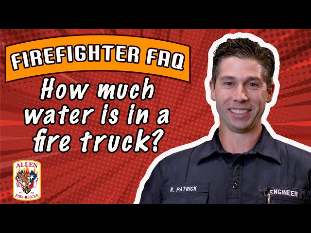 Fire Truck 🚒 Water Capacity 💦